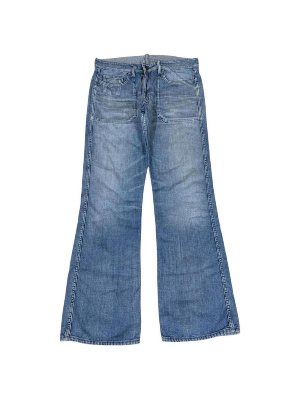 Vintage style Melting pot double shade bootcut style denim